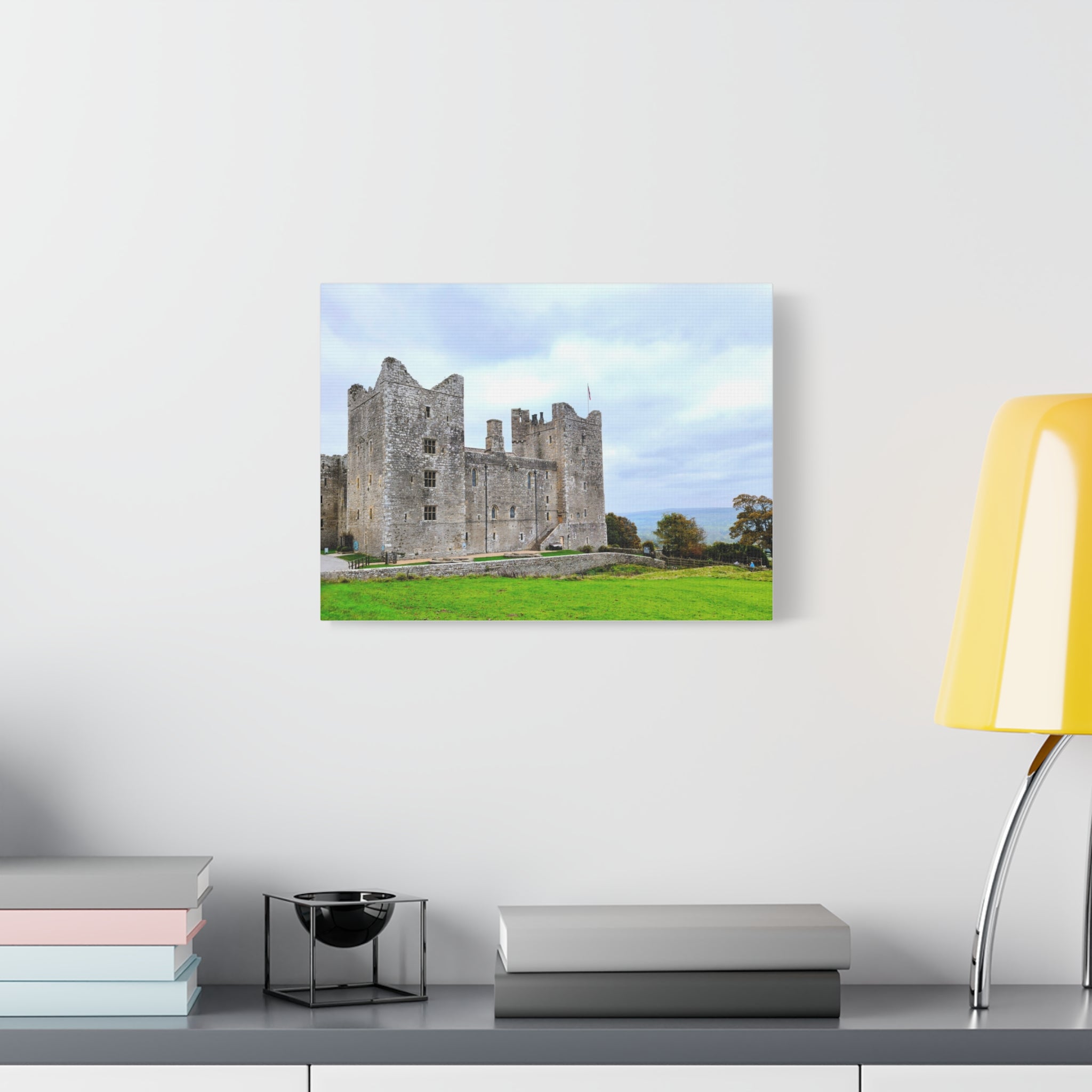Medieval Castle Canvas Print — Historic Stone Castle Wall Art