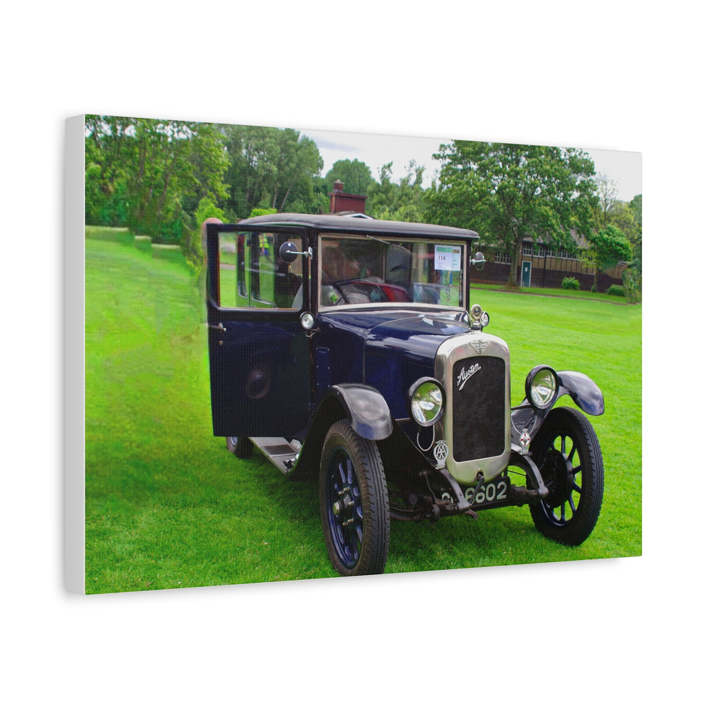 Vintage Austin 1929 Heavy Windsor Car Matte Canvas Print Classic Antique Automobile Wall Art