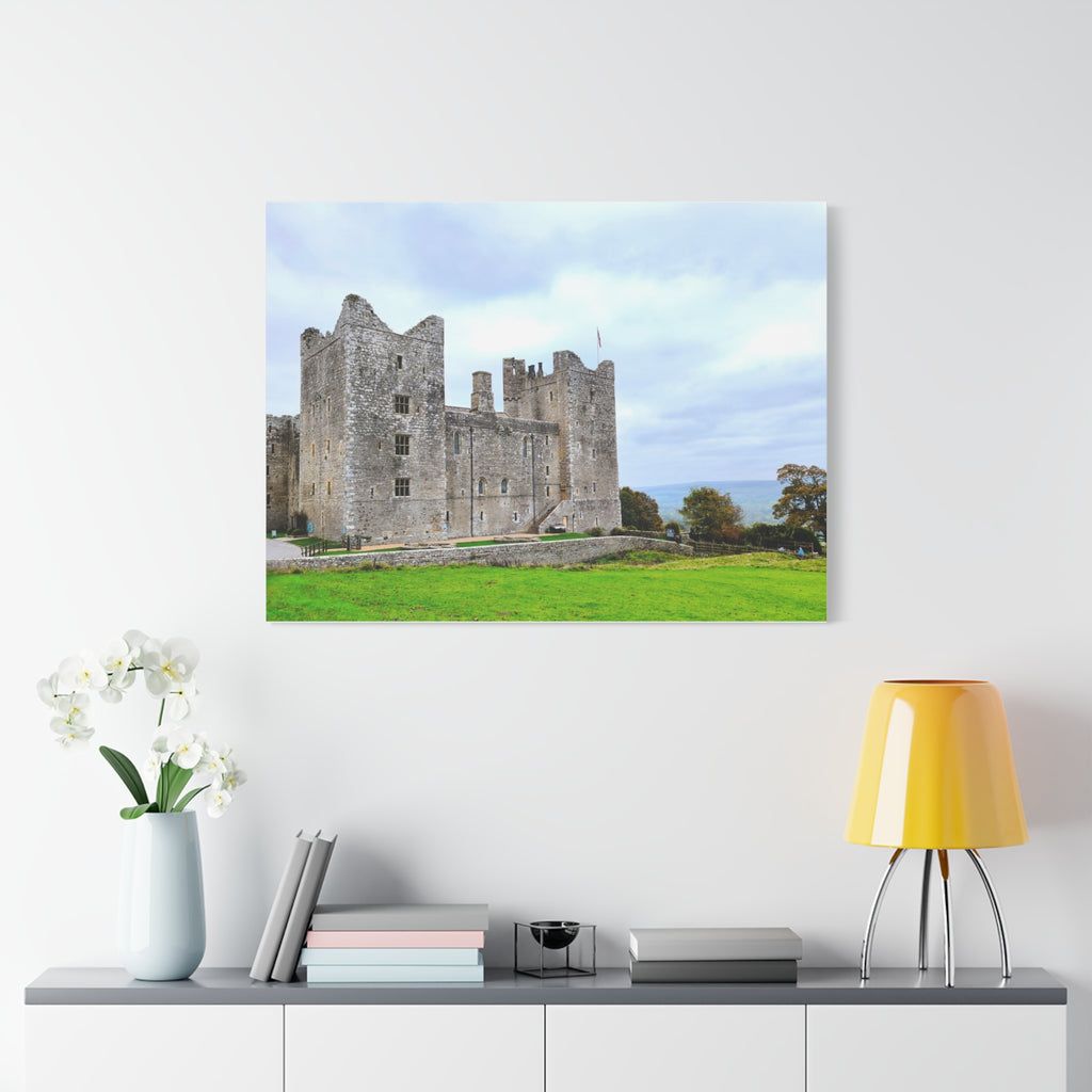 Medieval Castle Canvas Print — Historic Stone Castle Wall Art