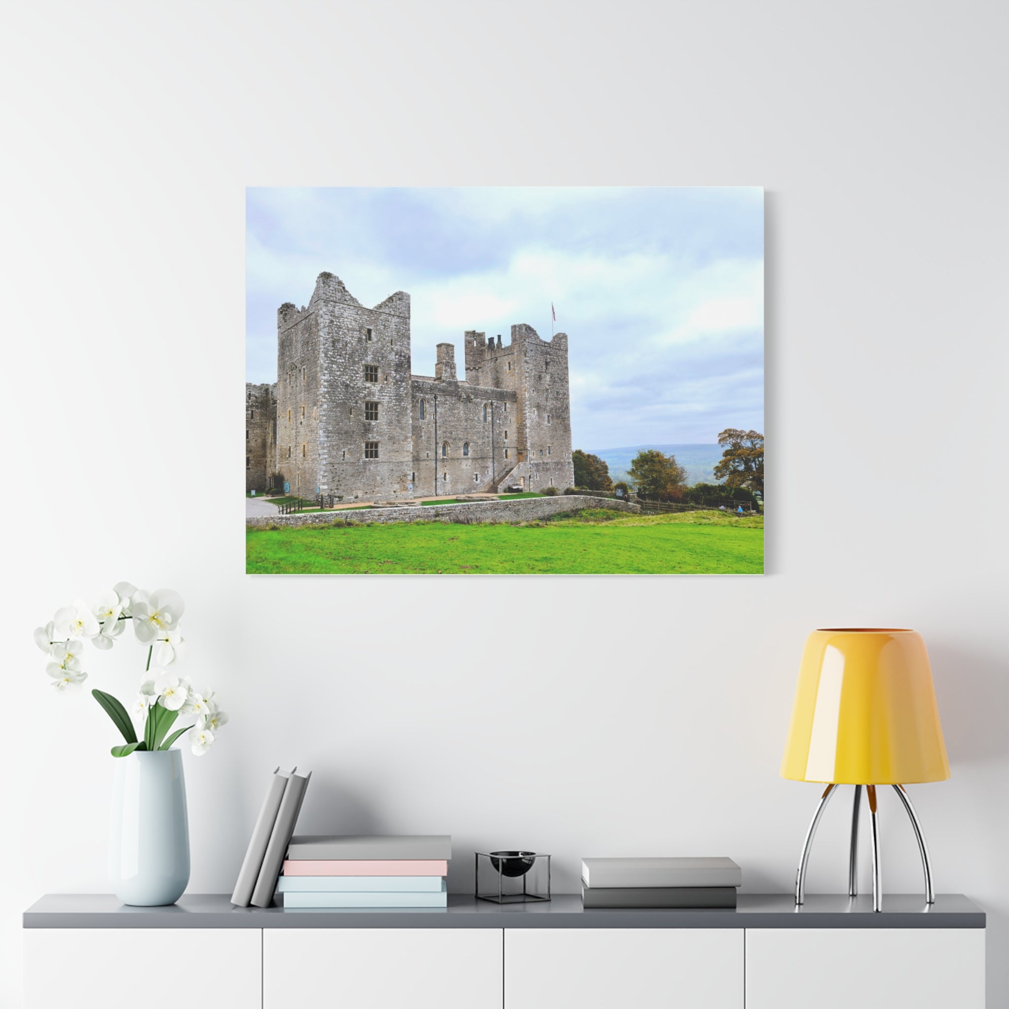 Medieval Castle Canvas Print — Historic Stone Castle Wall Art