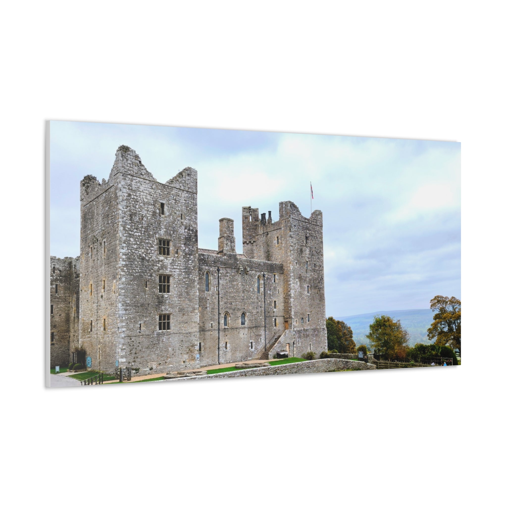 Medieval Castle Canvas Print — Historic Stone Castle Wall Art