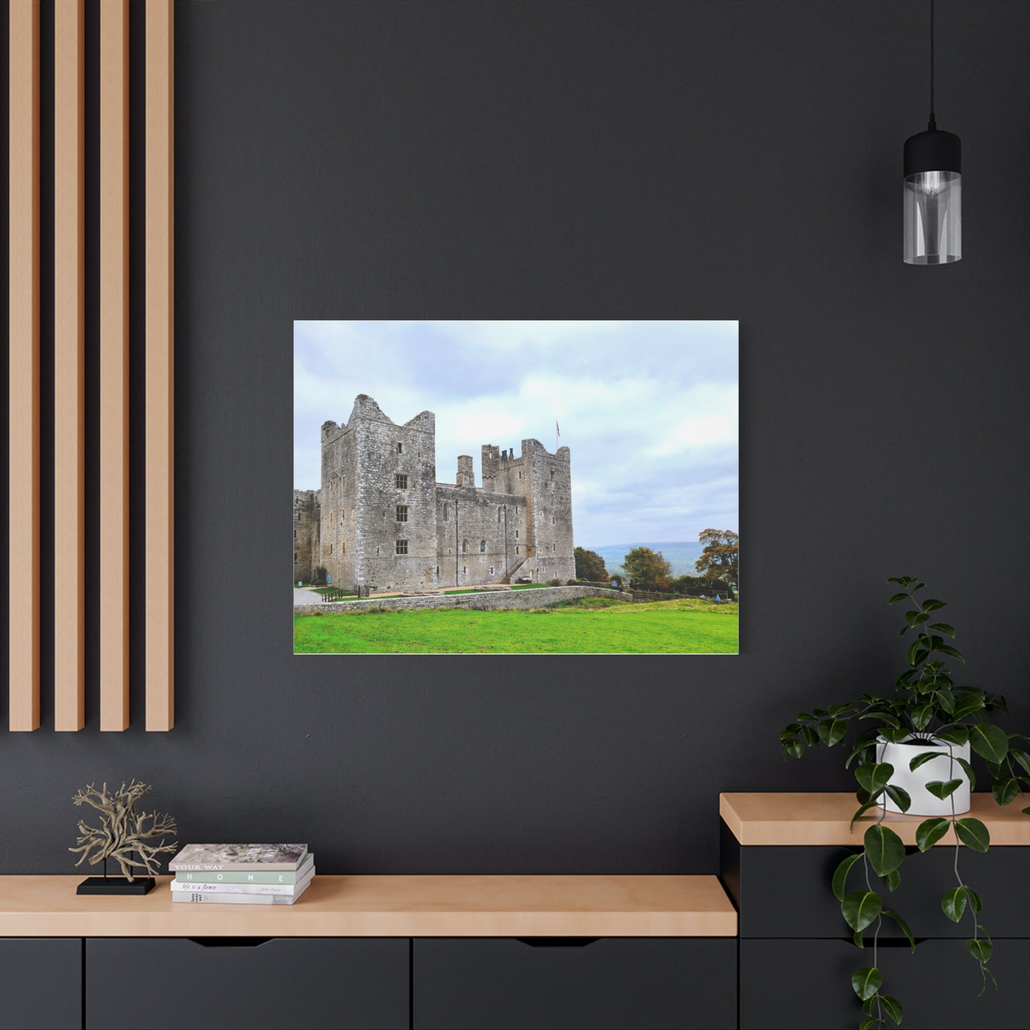 Medieval Castle Canvas Print — Historic Stone Castle Wall Art