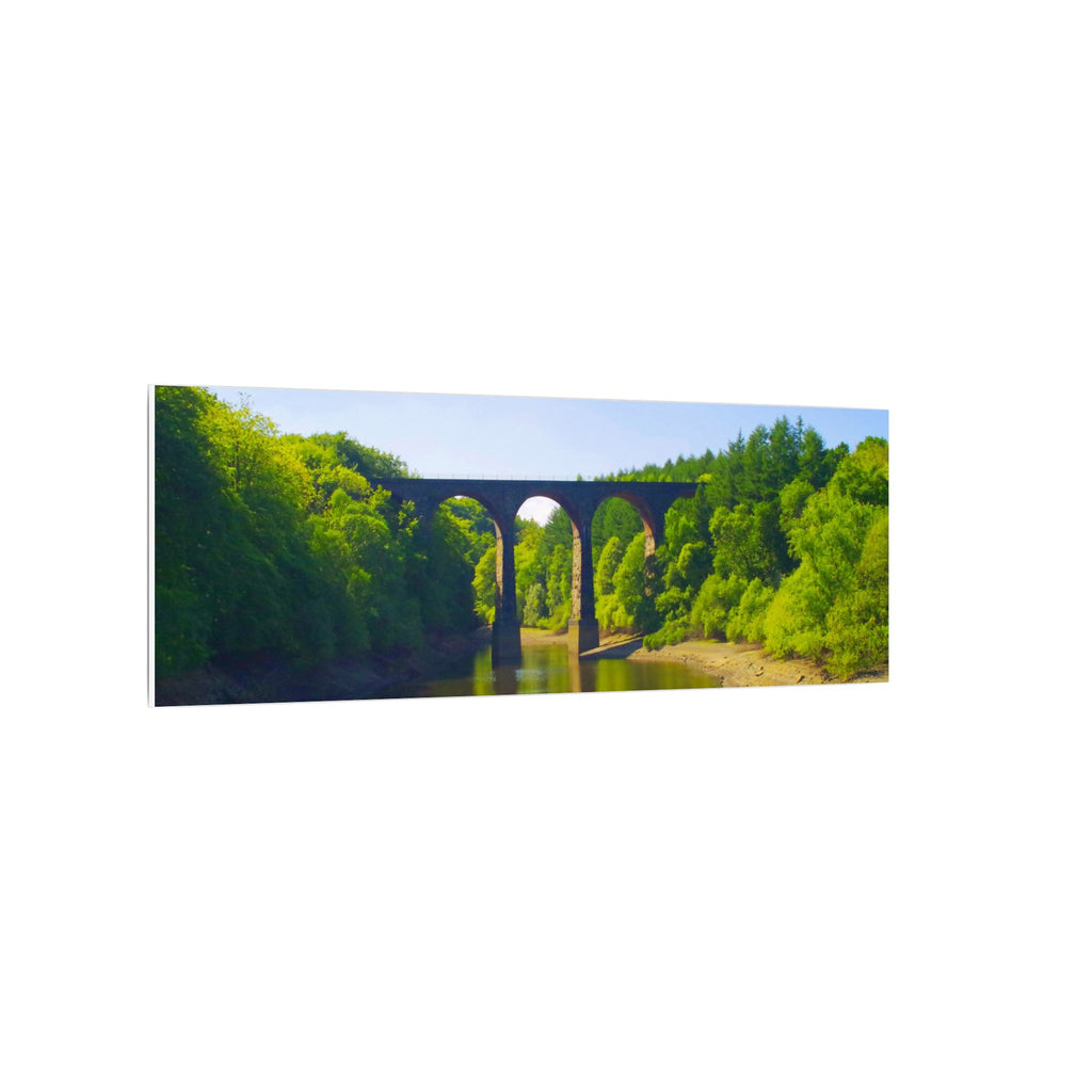 River Viaduct Landscape Canvas Print  Scenic Bridge Wall Art Bradshaw Viaduct Darwen