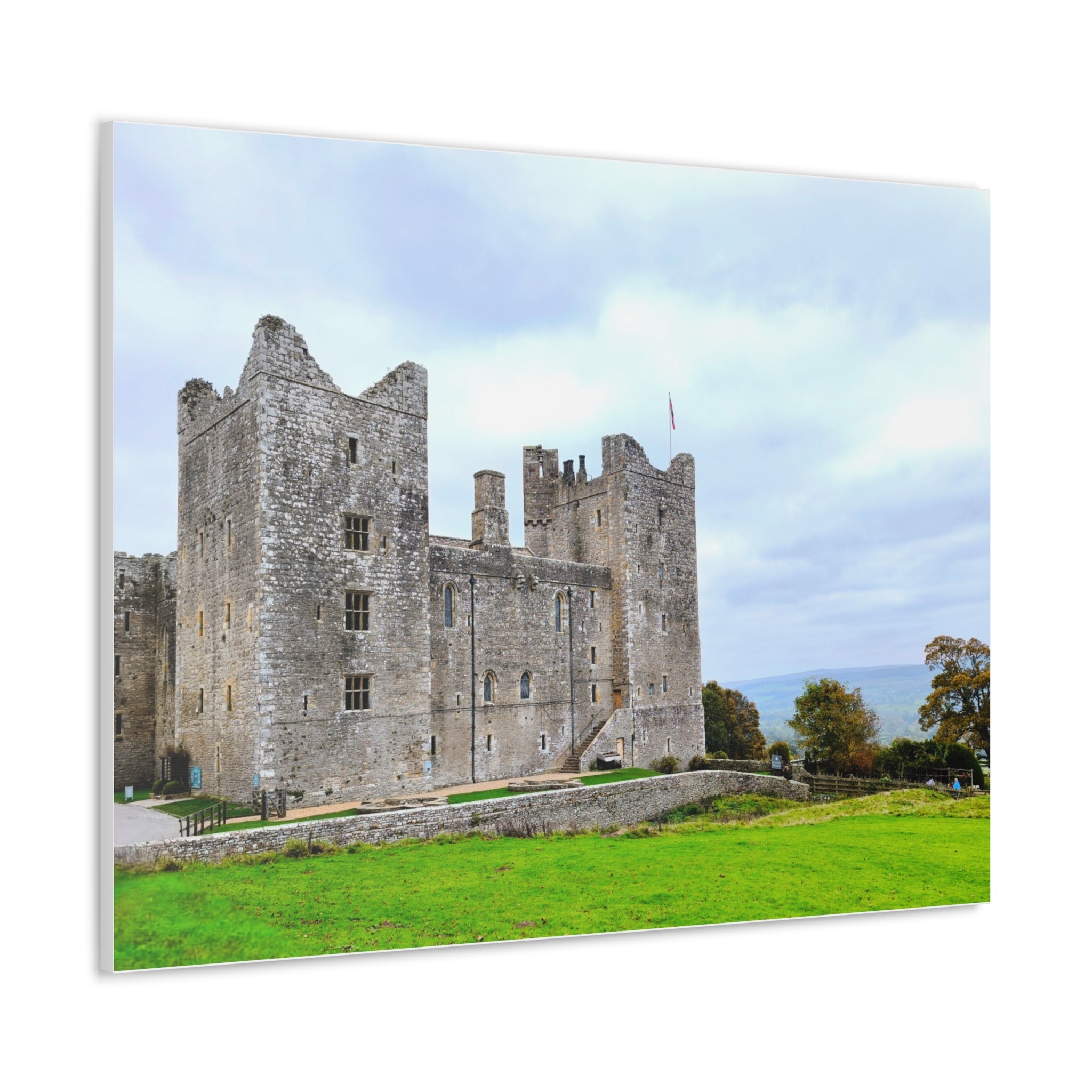 Medieval Castle Canvas Print — Historic Stone Castle Wall Art