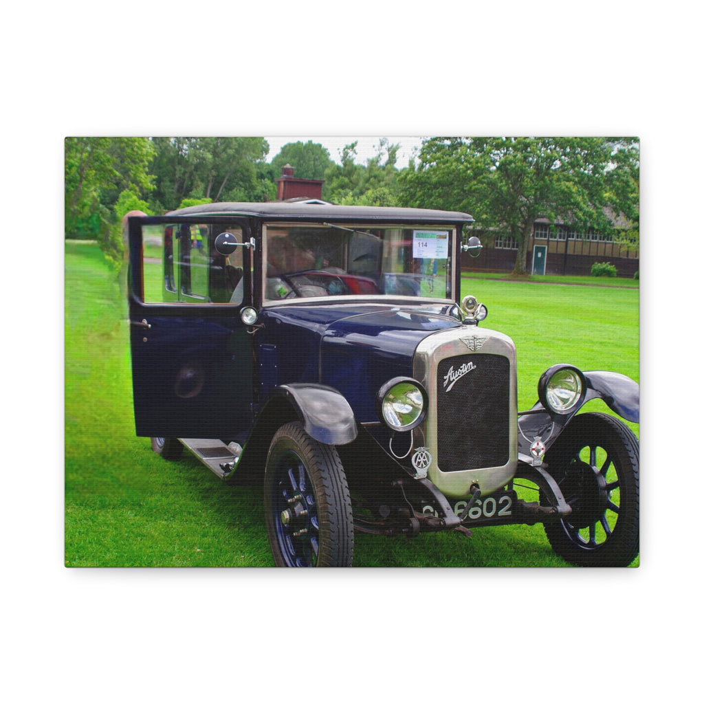 Vintage Austin 1929 Heavy Windsor Car Matte Canvas Print Classic Antique Automobile Wall Art