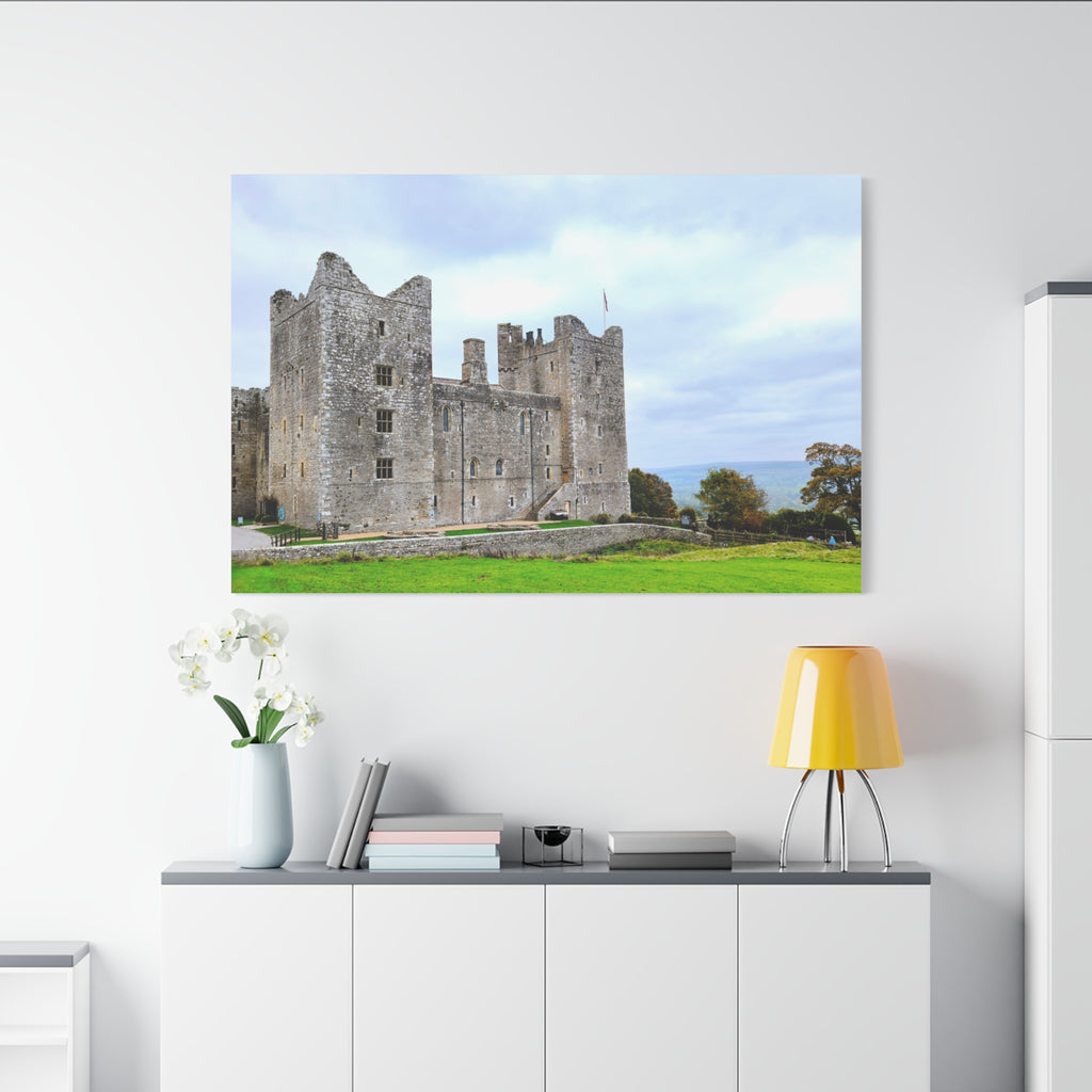 Medieval Castle Canvas Print — Historic Stone Castle Wall Art