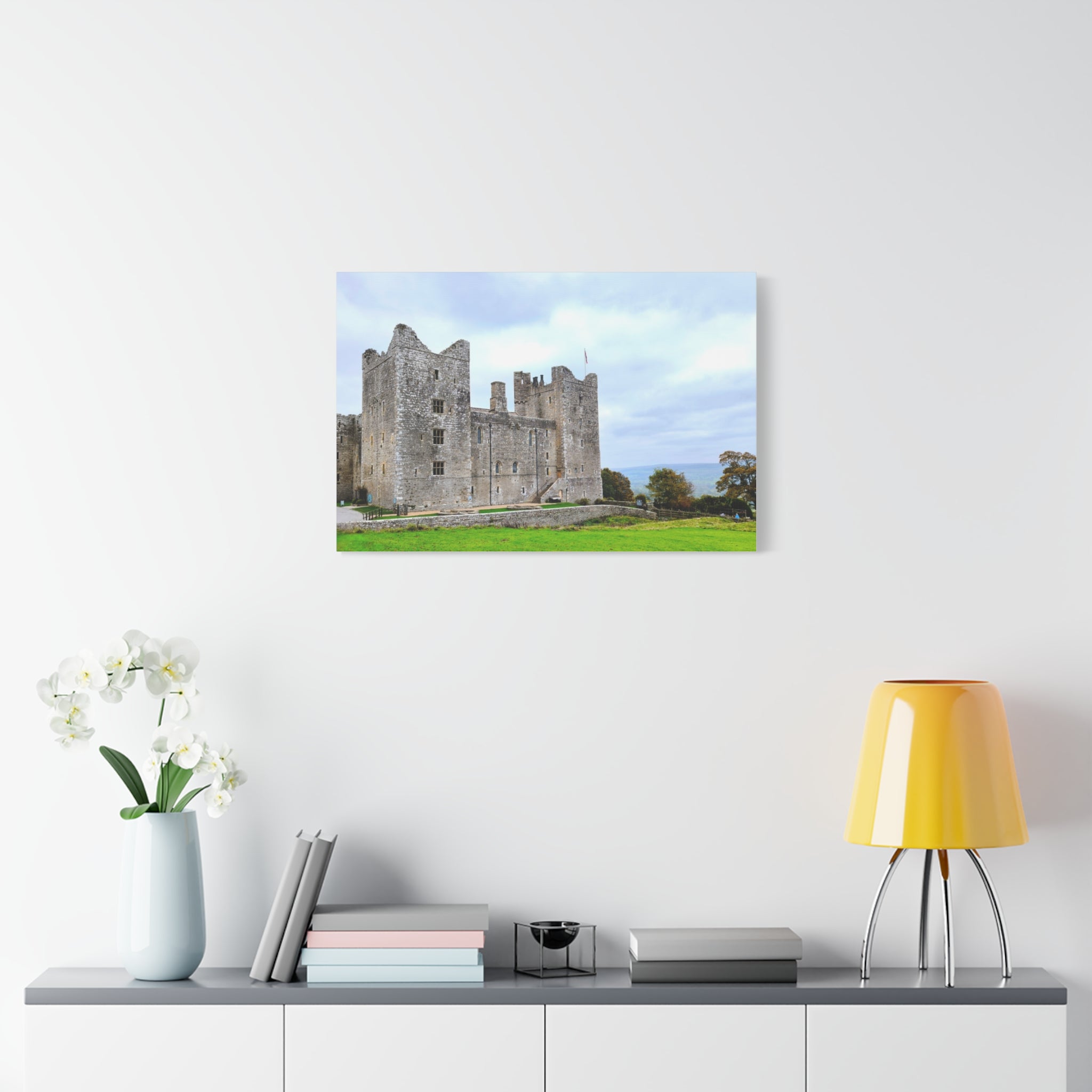 Medieval Castle Canvas Print — Historic Stone Castle Wall Art