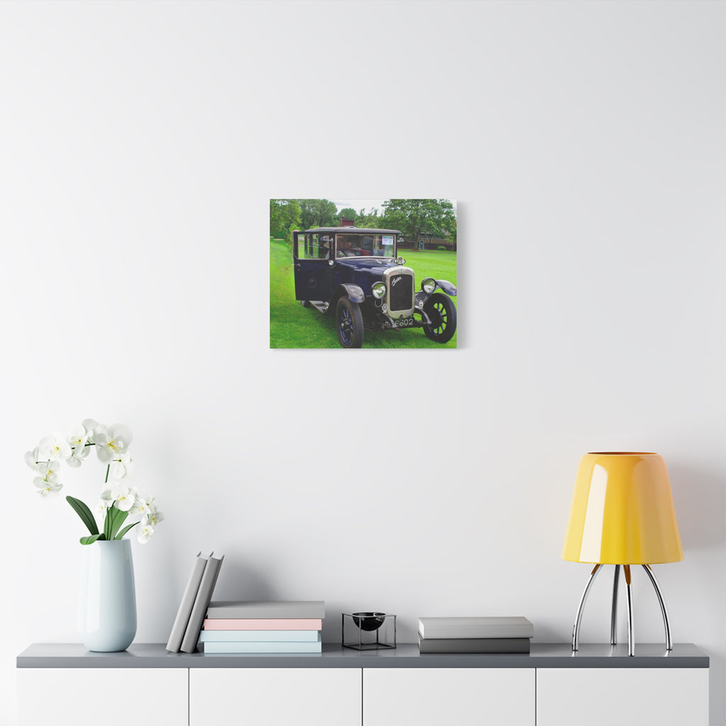 Vintage Austin 1929 Heavy Windsor Car Matte Canvas Print Classic Antique Automobile Wall Art