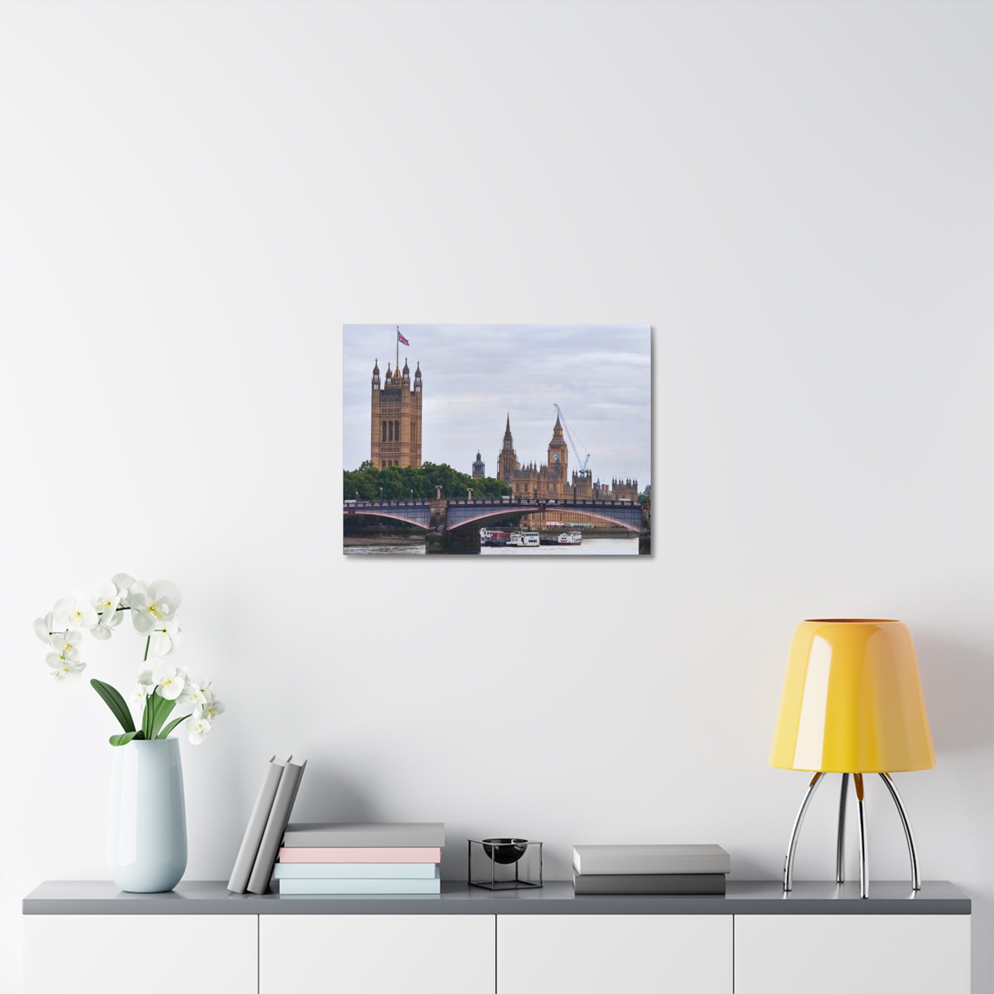 London Thames River Canvas Print – Westminster Bridge & Big Ben Stretched Canvas