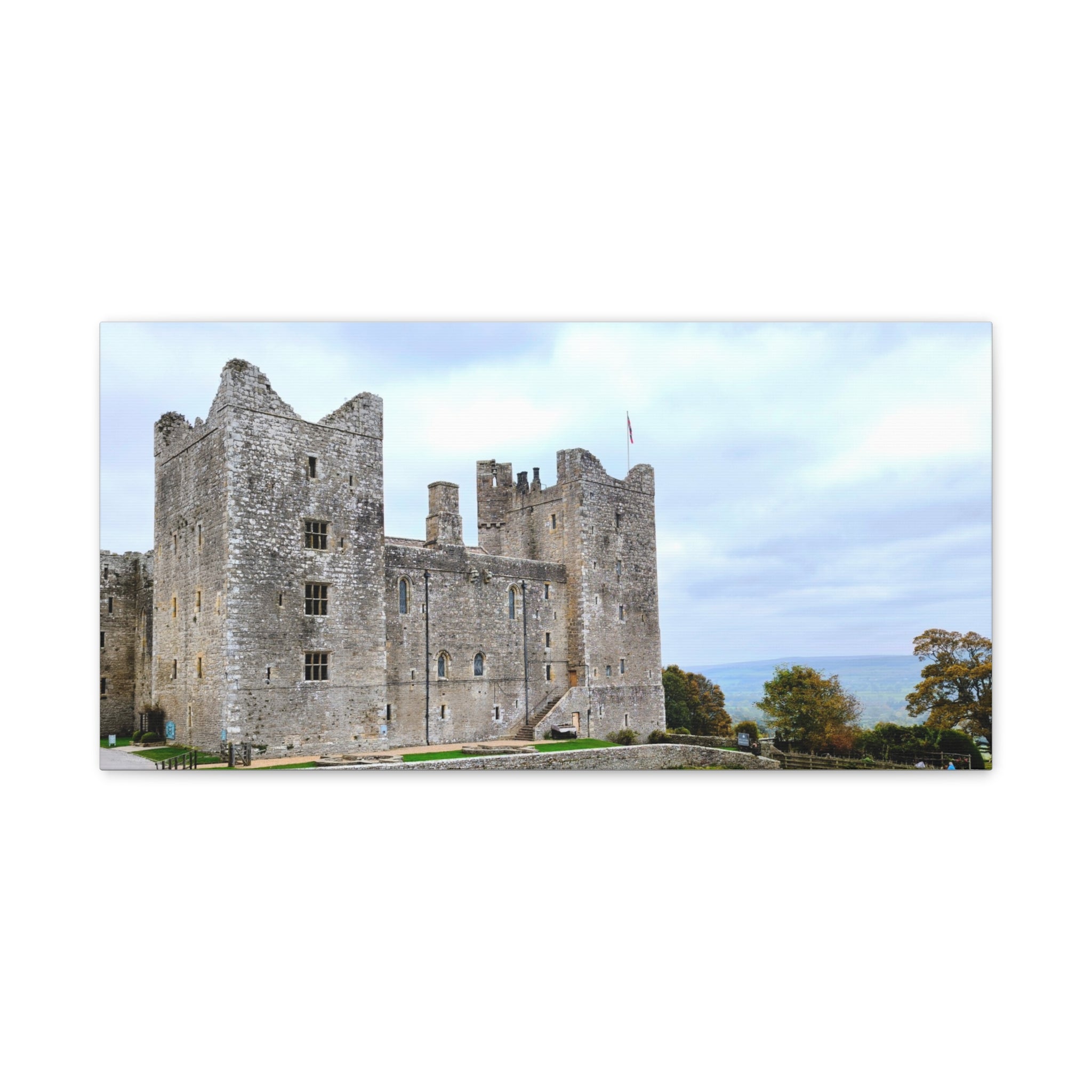 Medieval Castle Canvas Print — Historic Stone Castle Wall Art