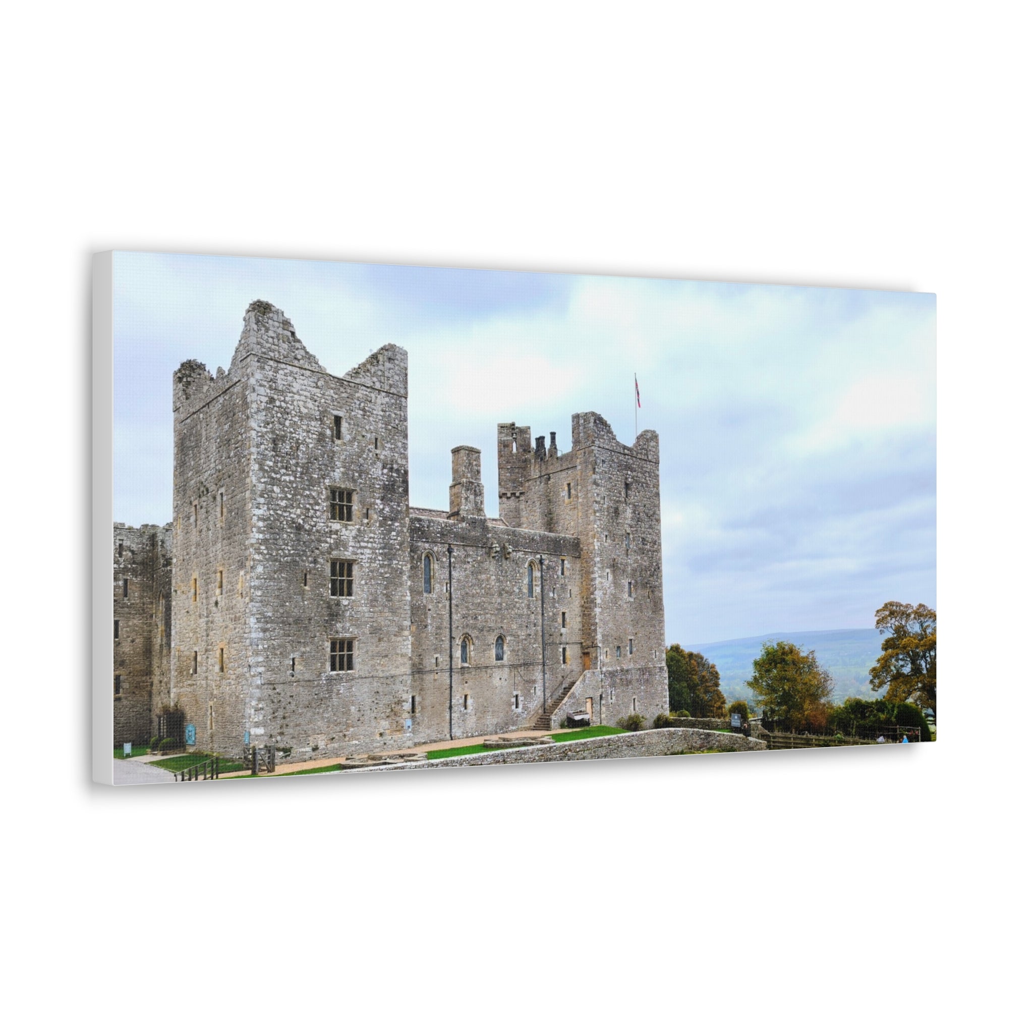 Medieval Castle Canvas Print — Historic Stone Castle Wall Art
