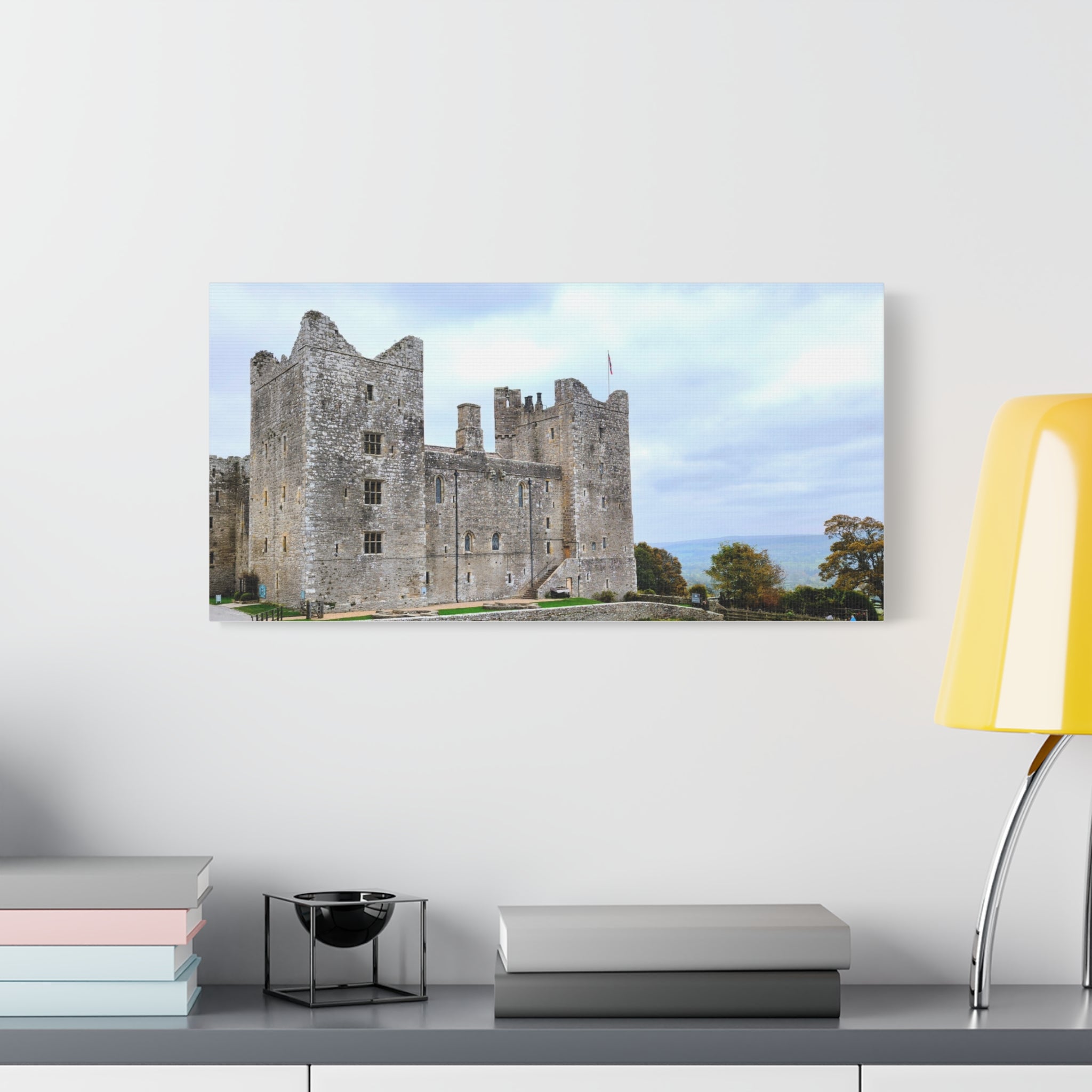 Medieval Castle Canvas Print — Historic Stone Castle Wall Art
