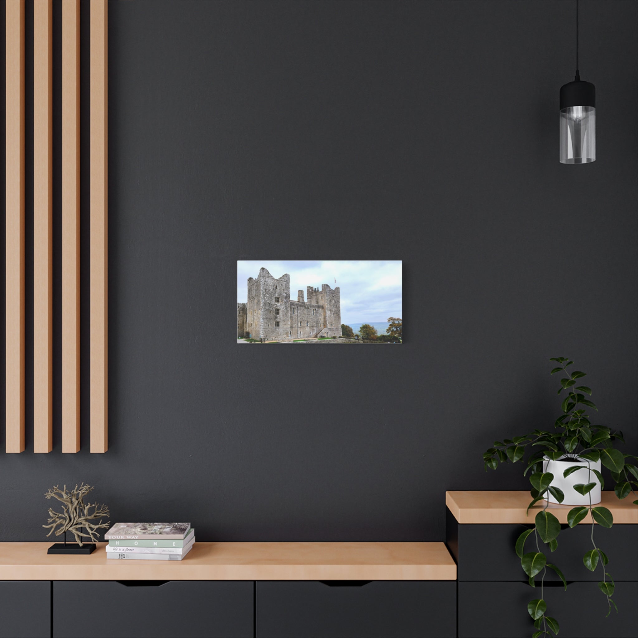 Medieval Castle Canvas Print — Historic Stone Castle Wall Art