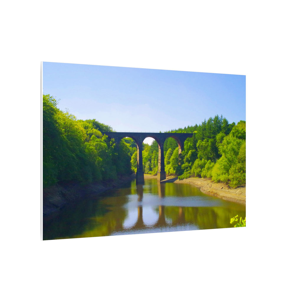 River Viaduct Landscape Canvas Print  Scenic Bridge Wall Art Bradshaw Viaduct Darwen
