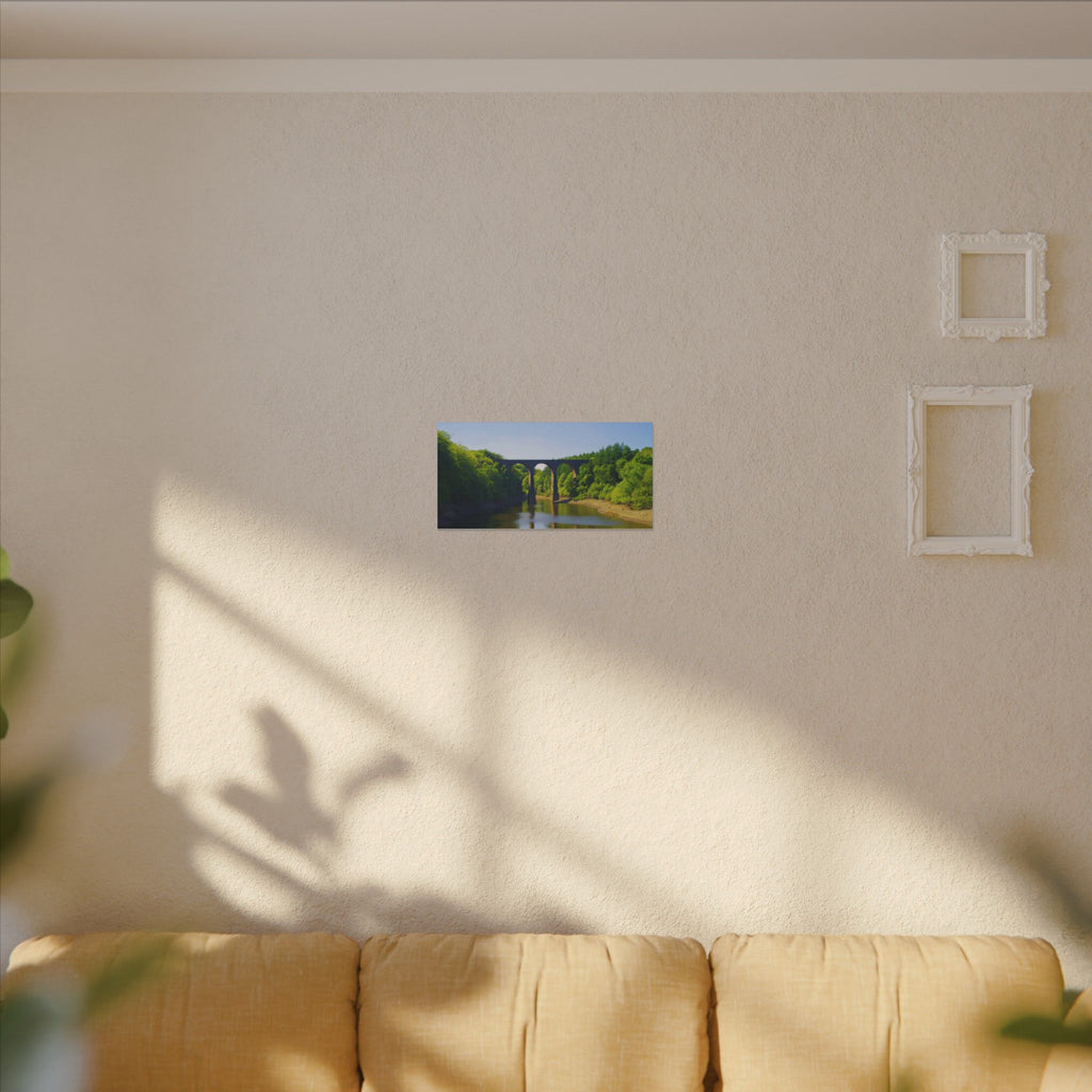 River Viaduct Landscape Canvas Print  Scenic Bridge Wall Art Bradshaw Viaduct Darwen