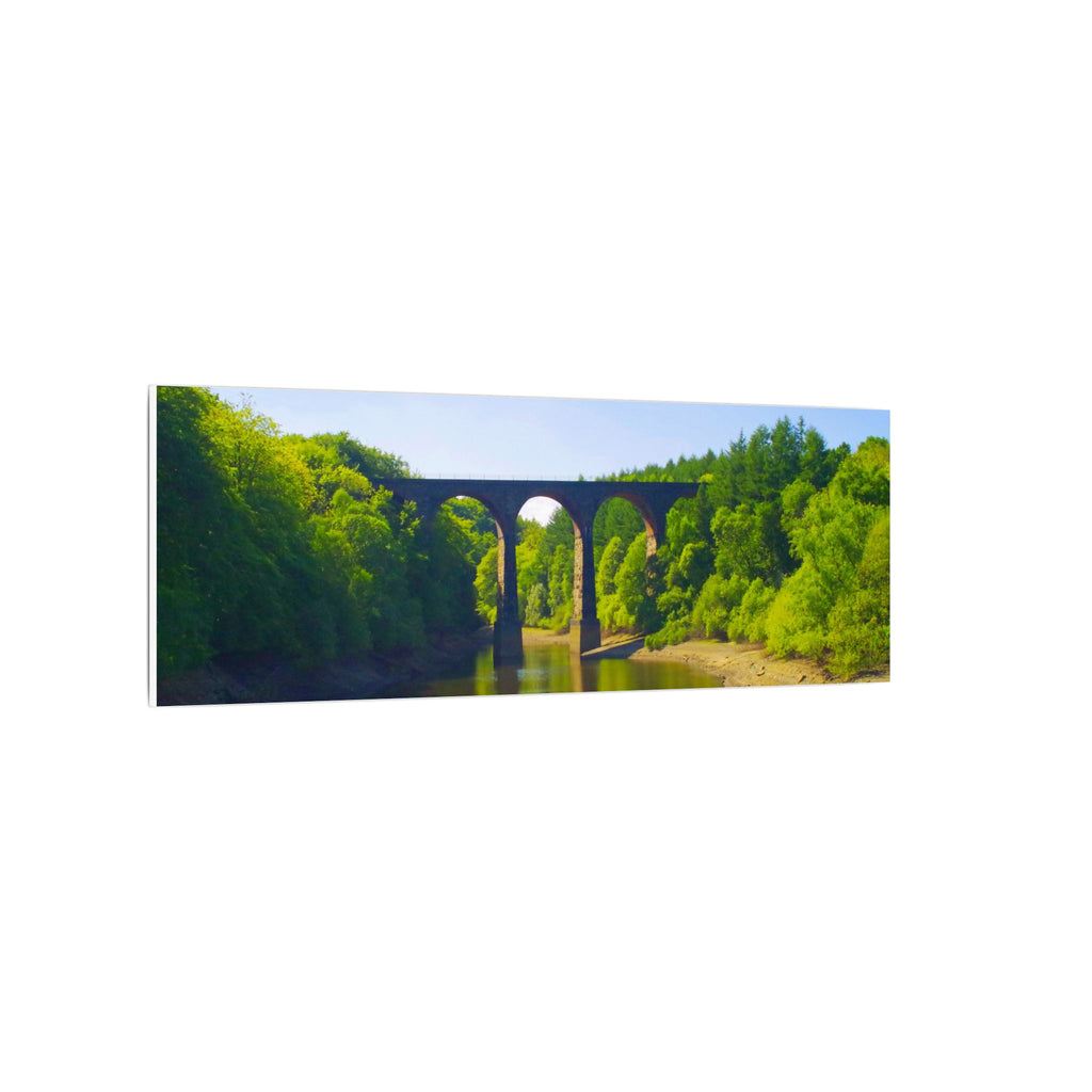 River Viaduct Landscape Canvas Print  Scenic Bridge Wall Art Bradshaw Viaduct Darwen