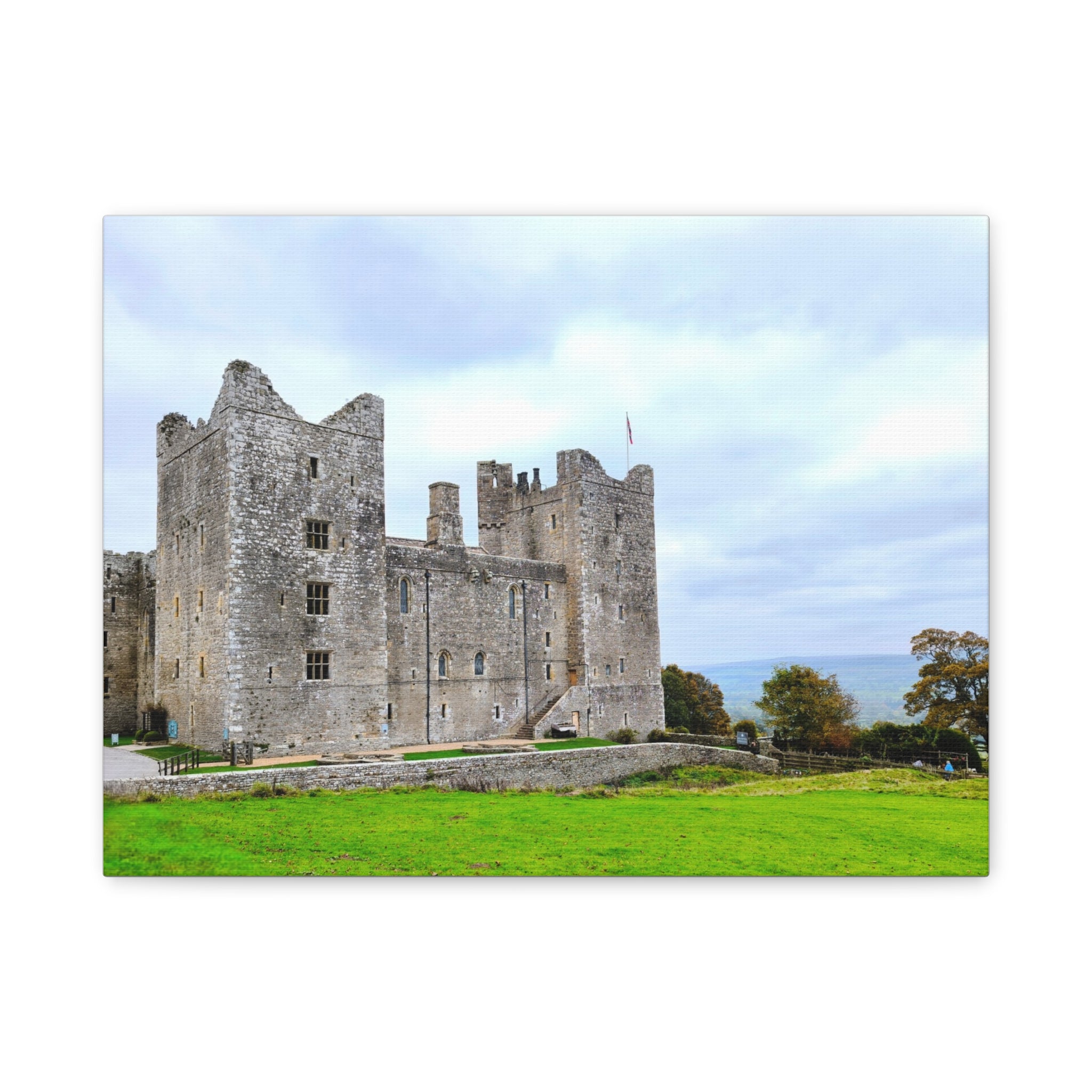 Medieval Castle Canvas Print — Historic Stone Castle Wall Art