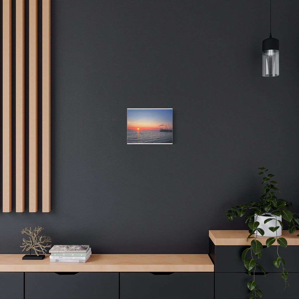 Sunset Seagull Canvas