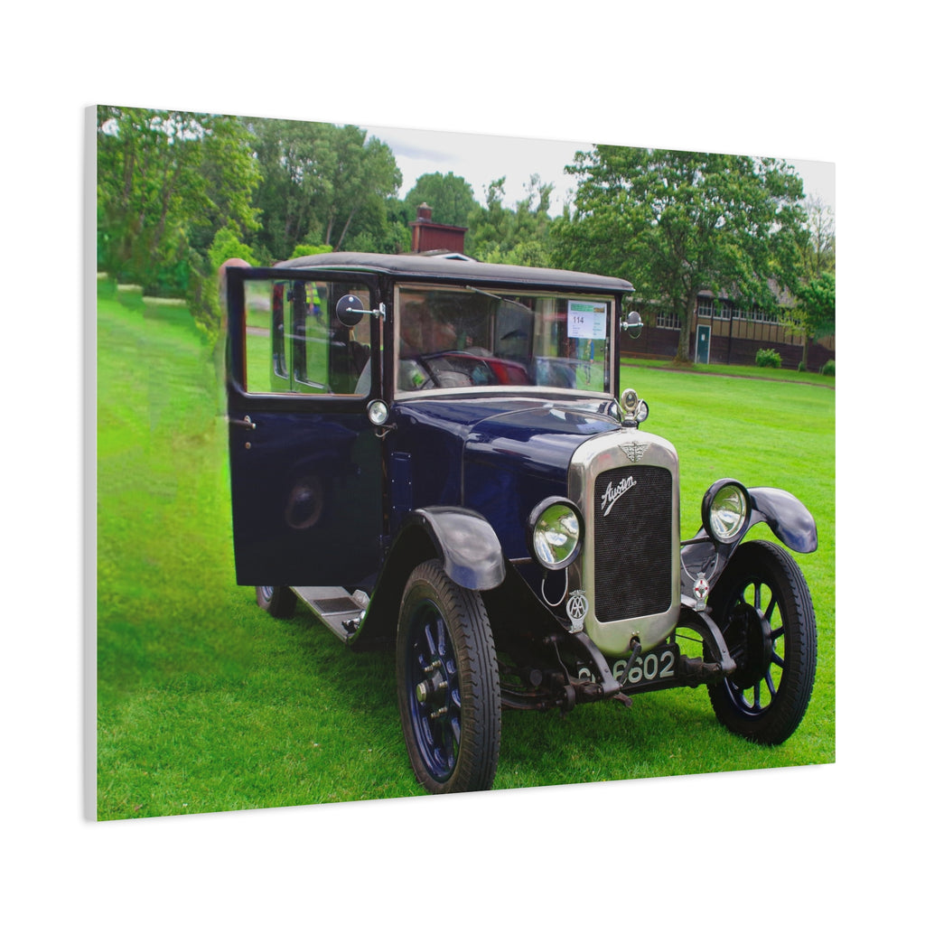 Vintage Austin 1929 Heavy Windsor Car Matte Canvas Print Classic Antique Automobile Wall Art