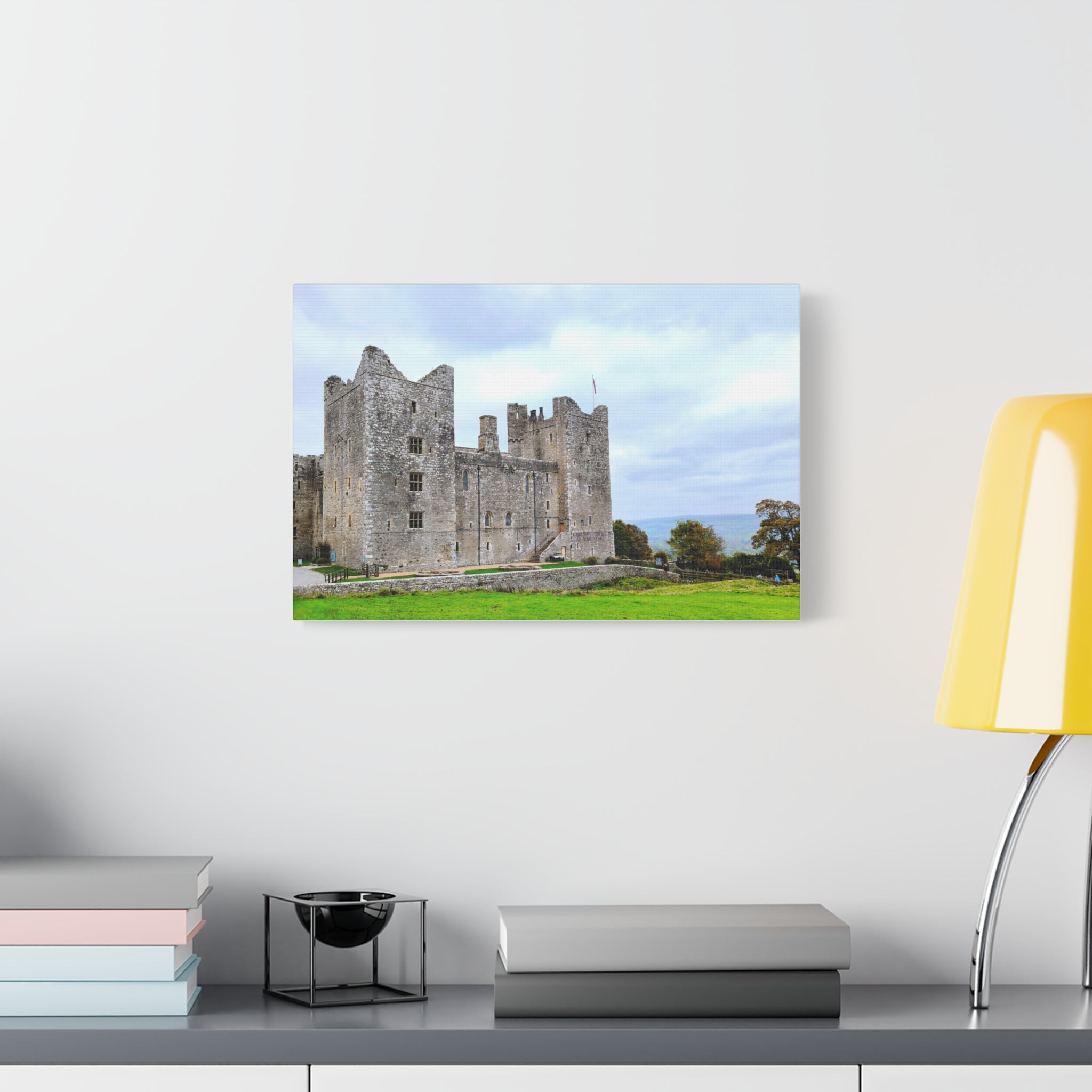 Medieval Castle Canvas Print — Historic Stone Castle Wall Art