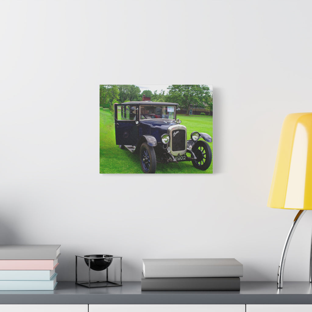 Vintage Austin 1929 Heavy Windsor Car Matte Canvas Print Classic Antique Automobile Wall Art
