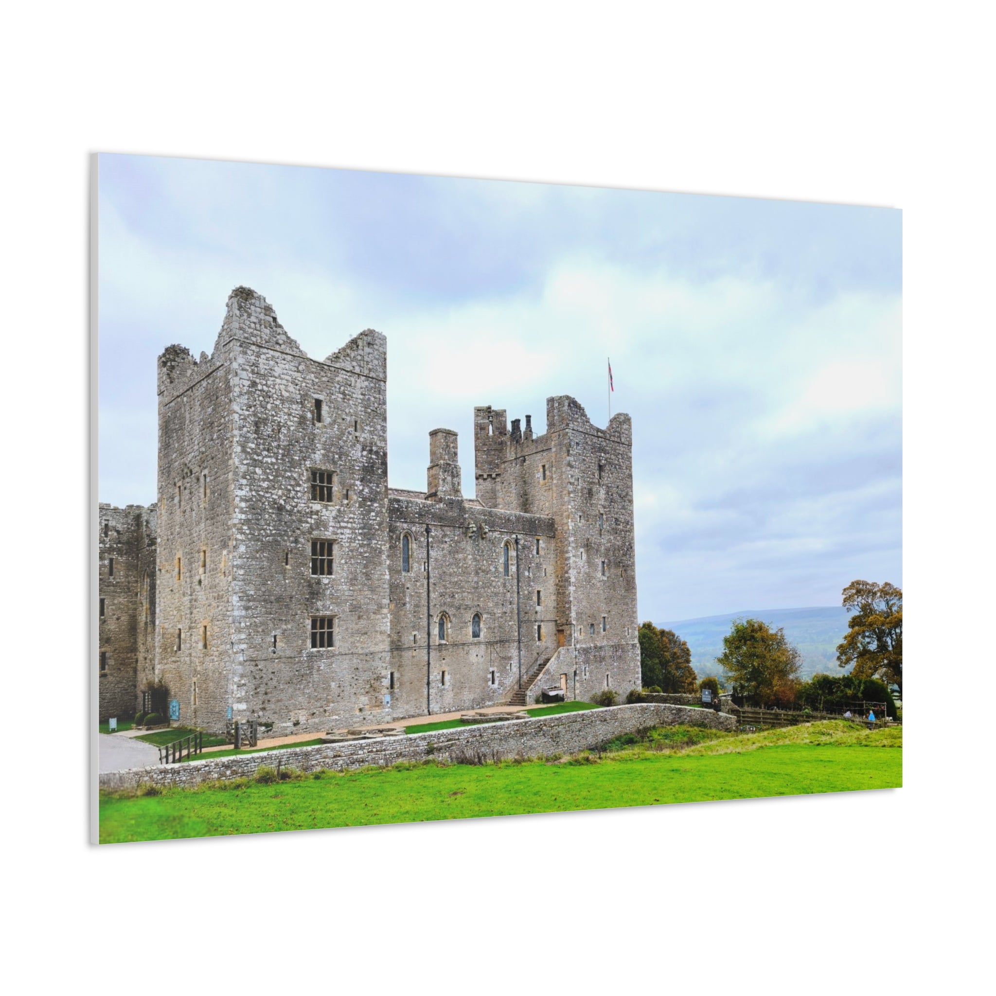 Medieval Castle Canvas Print — Historic Stone Castle Wall Art