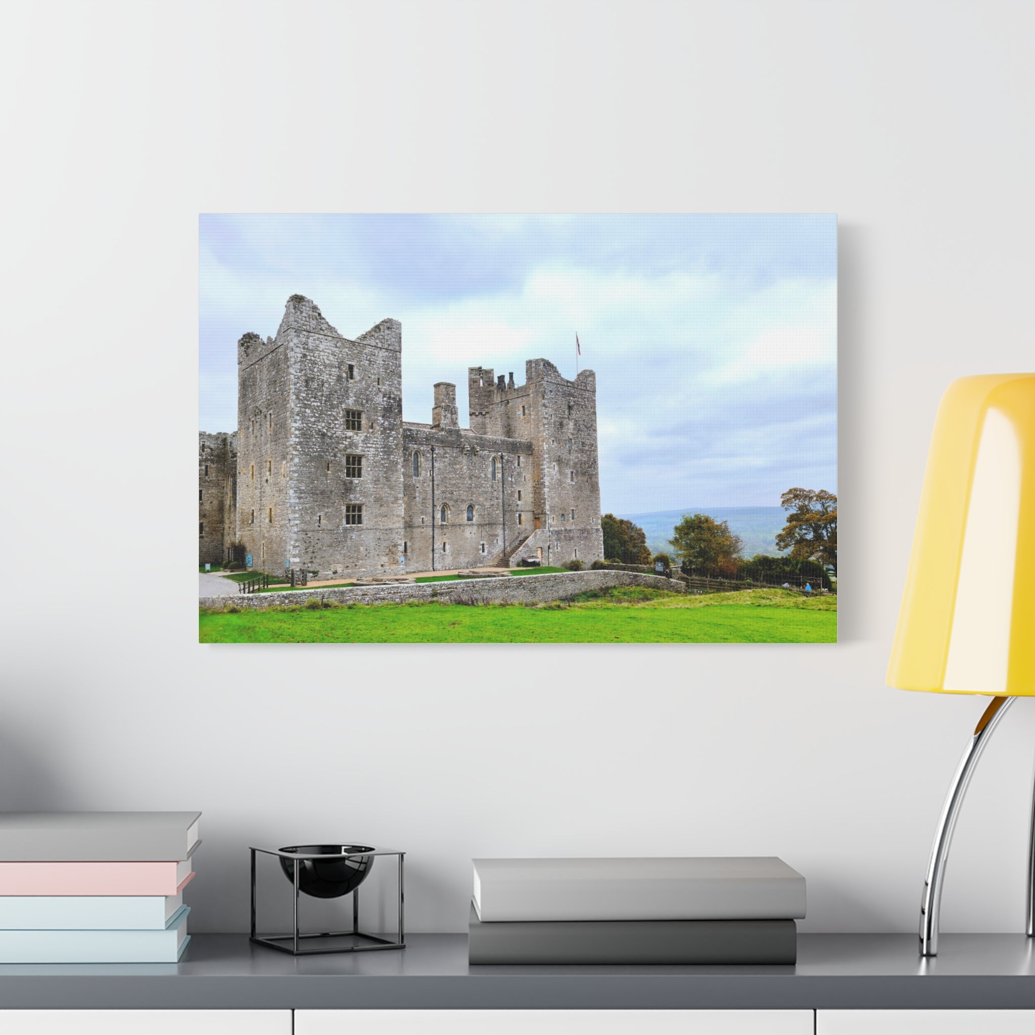 Medieval Castle Canvas Print — Historic Stone Castle Wall Art