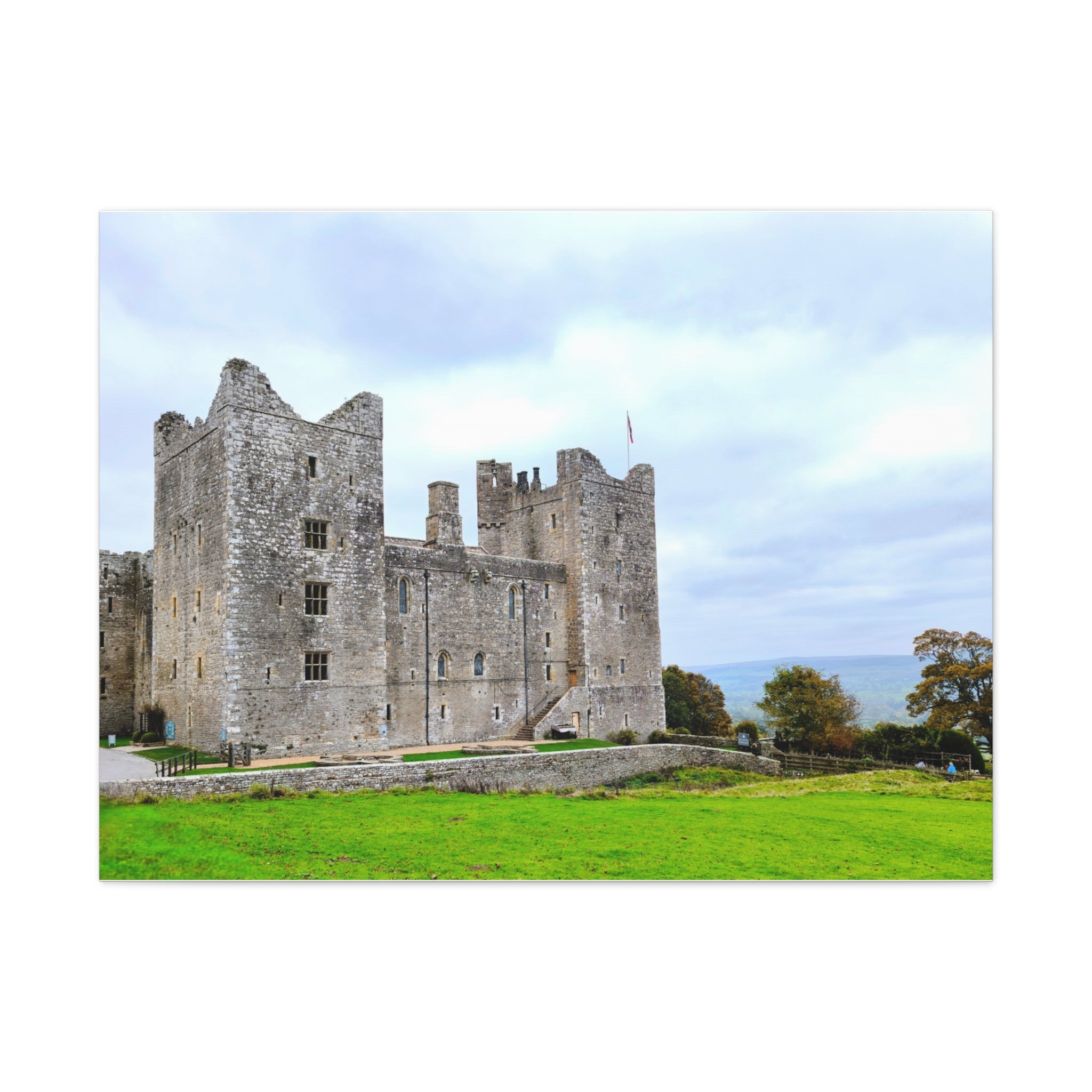 Medieval Castle Canvas Print — Historic Stone Castle Wall Art