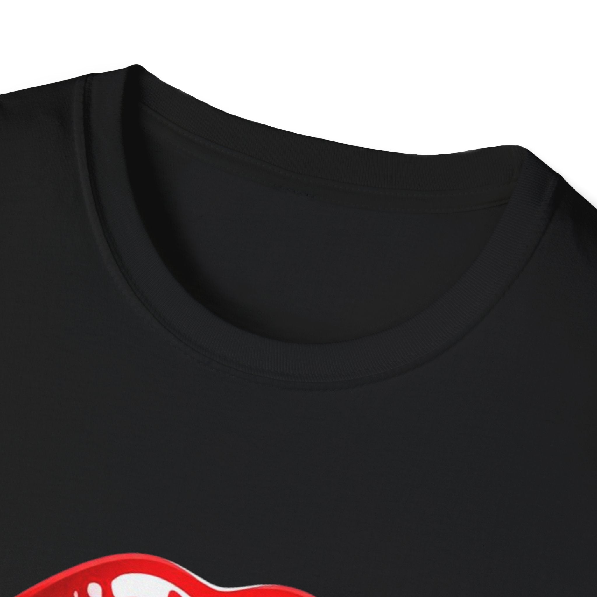 Graphic Tee  Red Lip Graphic "Less Talk More Action"