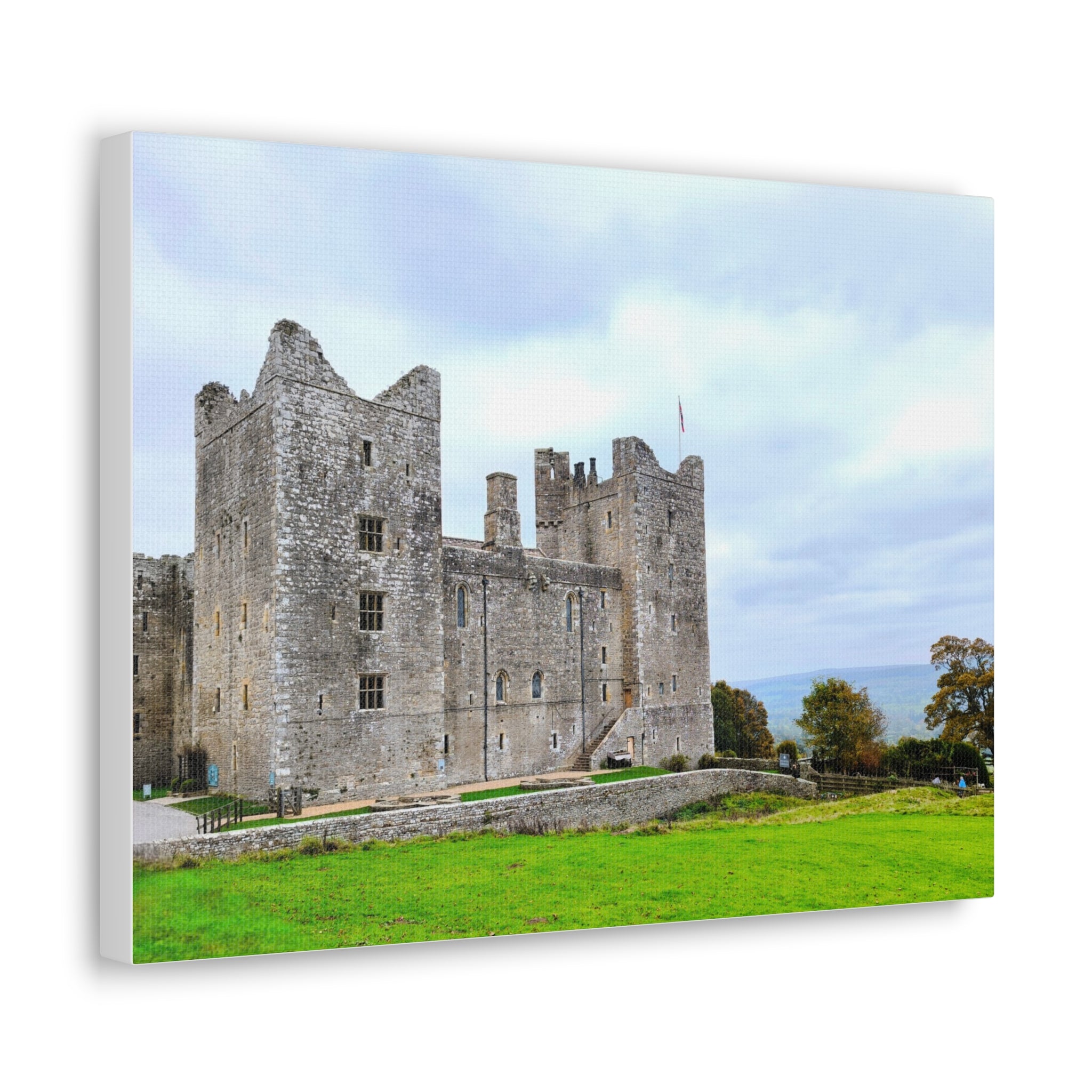 Medieval Castle Canvas Print — Historic Stone Castle Wall Art